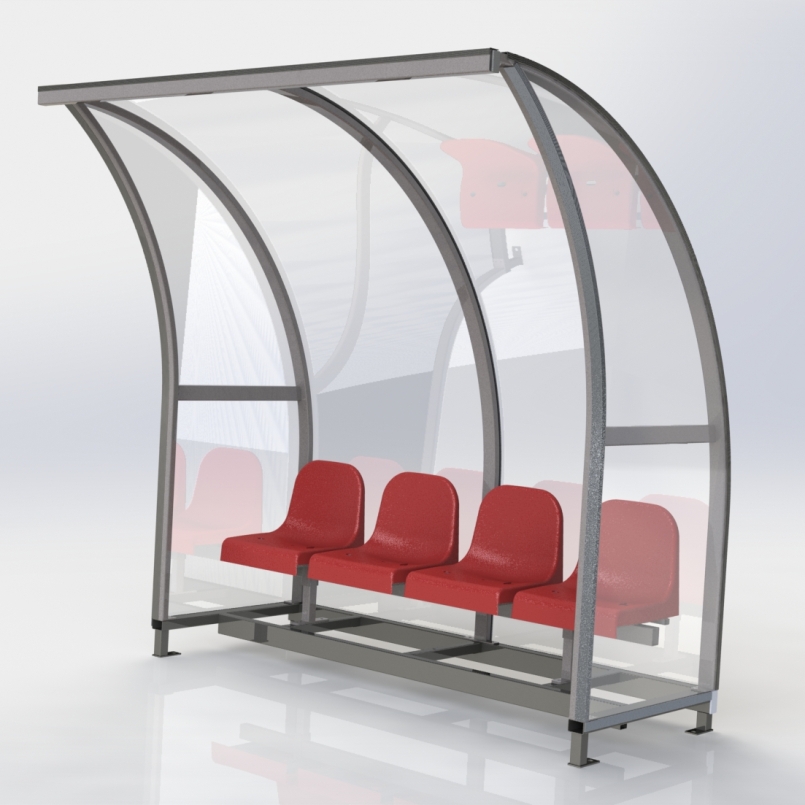 TEAM SHELTER FOR PLAYERS ALFA (solid polycarbonate)