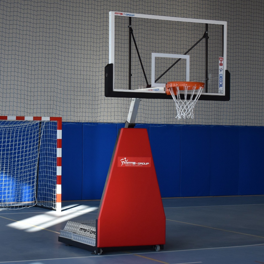 Mobilní basketbalový koš s vysazením 125 cm,